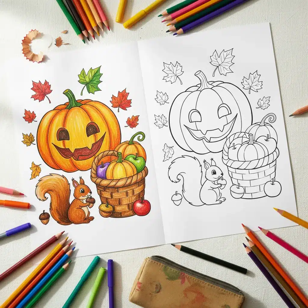 Autumn Coloring Pages