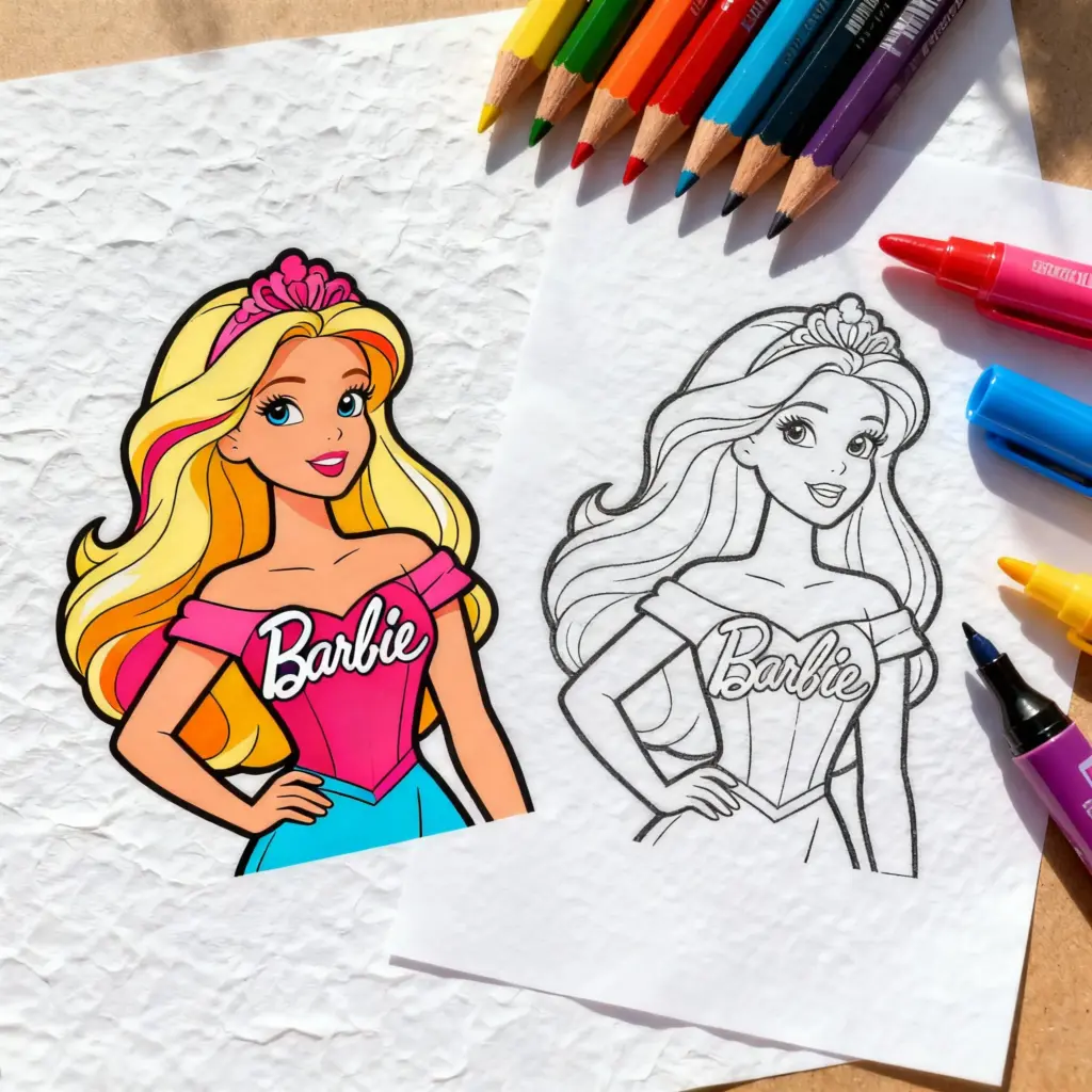Barbie Coloring Pages