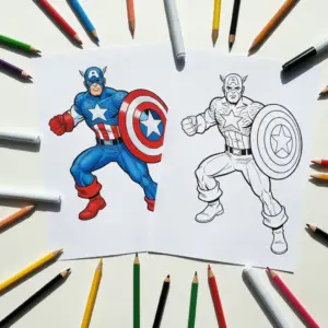 Captain America Coloring Pages