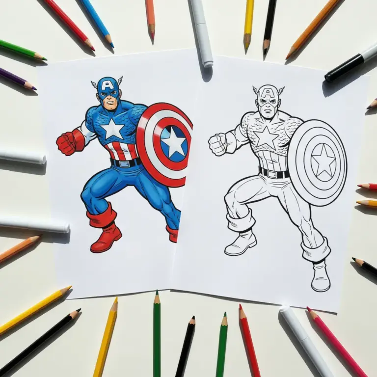Captain America Coloring Pages