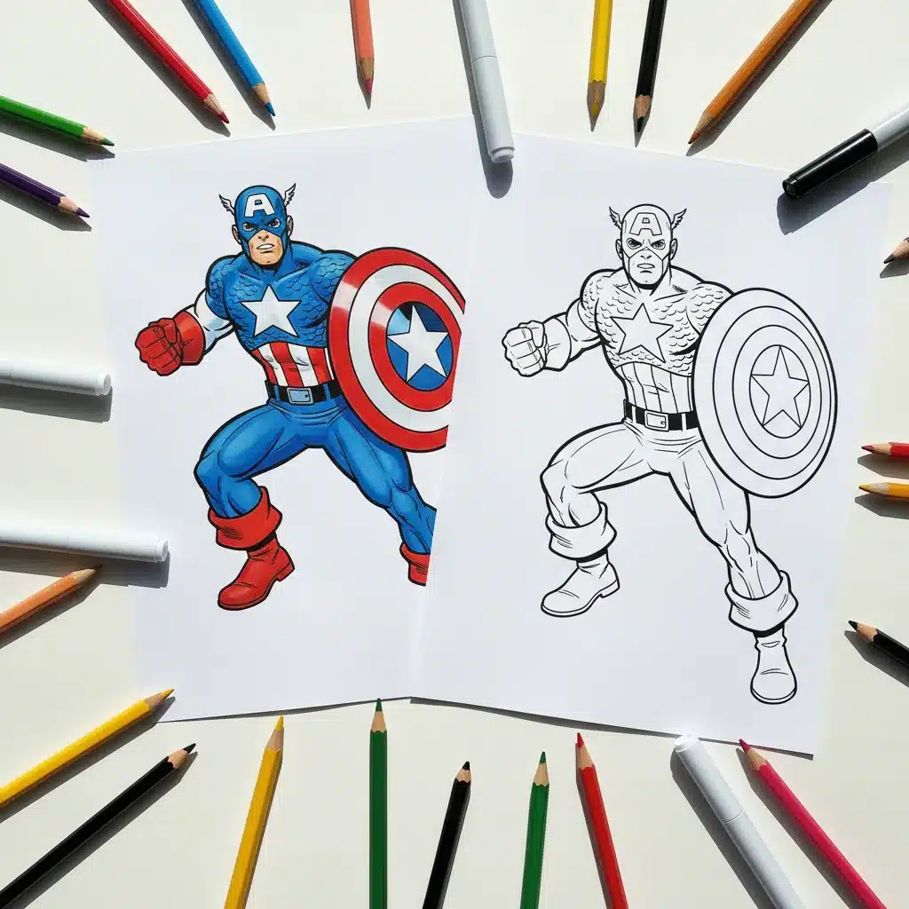 Captain America Coloring Pages