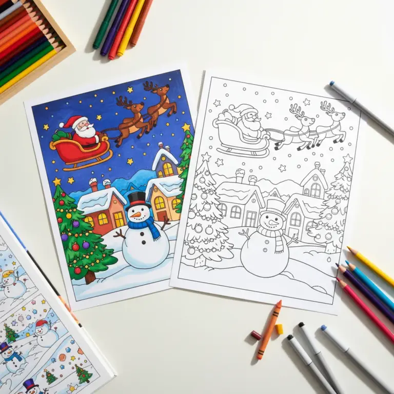 December Coloring Pages