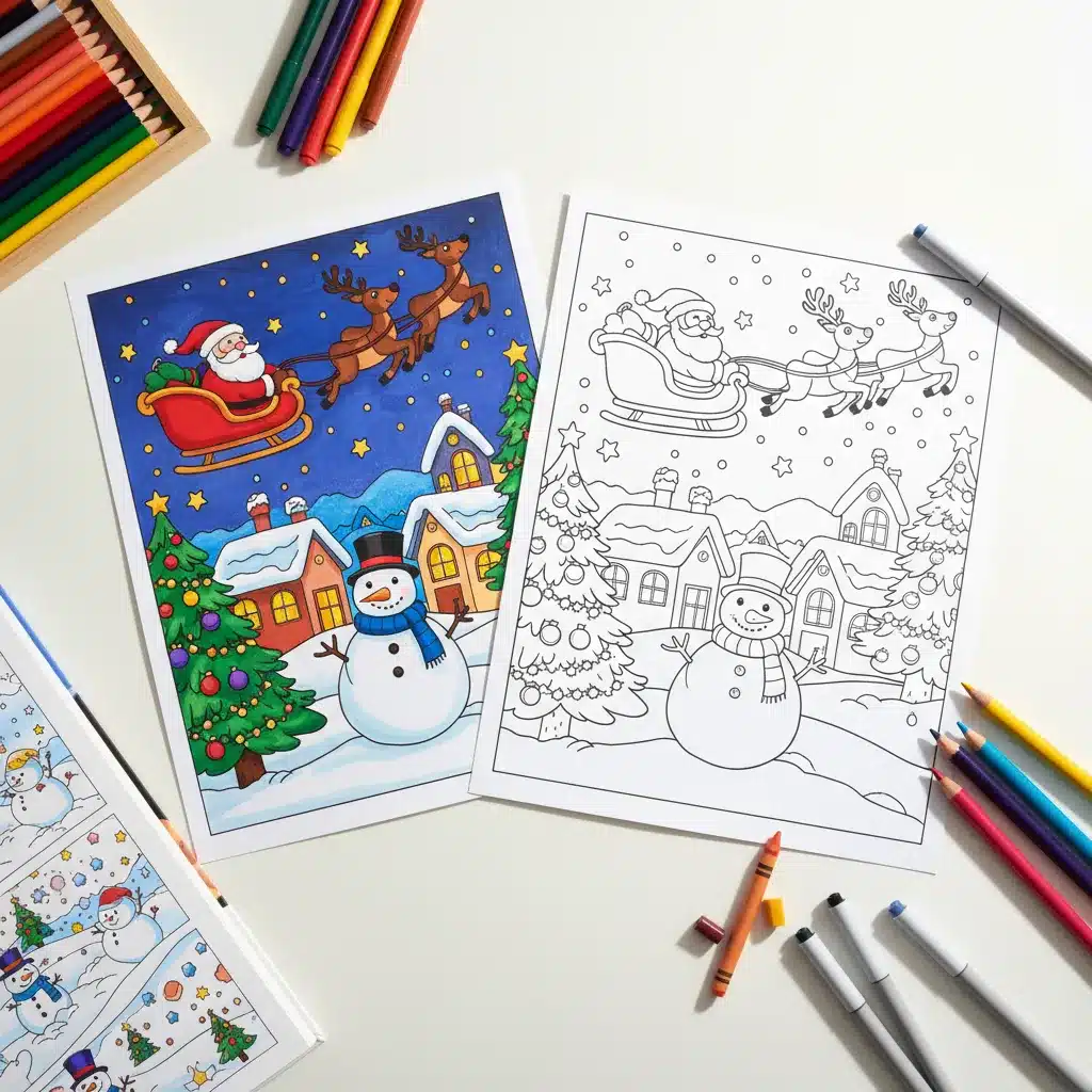 December Coloring Pages