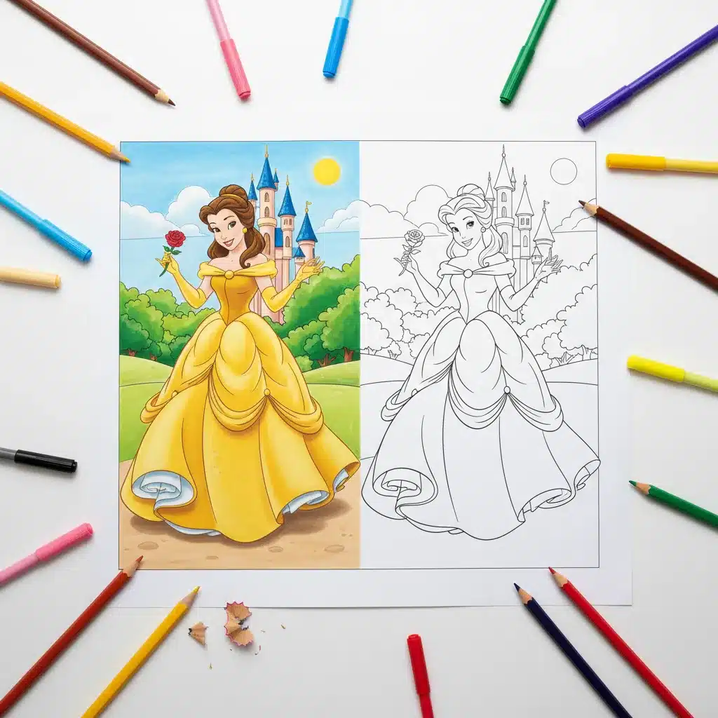 Disney Princess Coloring Pages