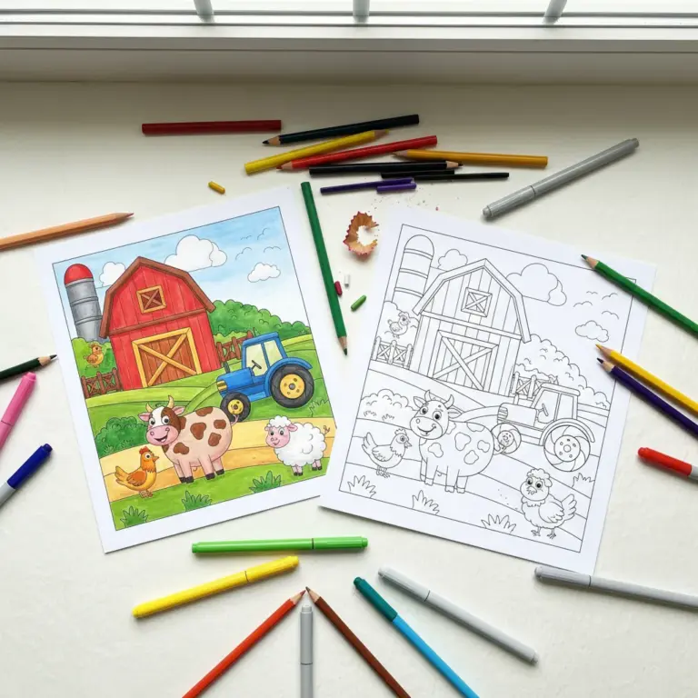 Farm Coloring Pages