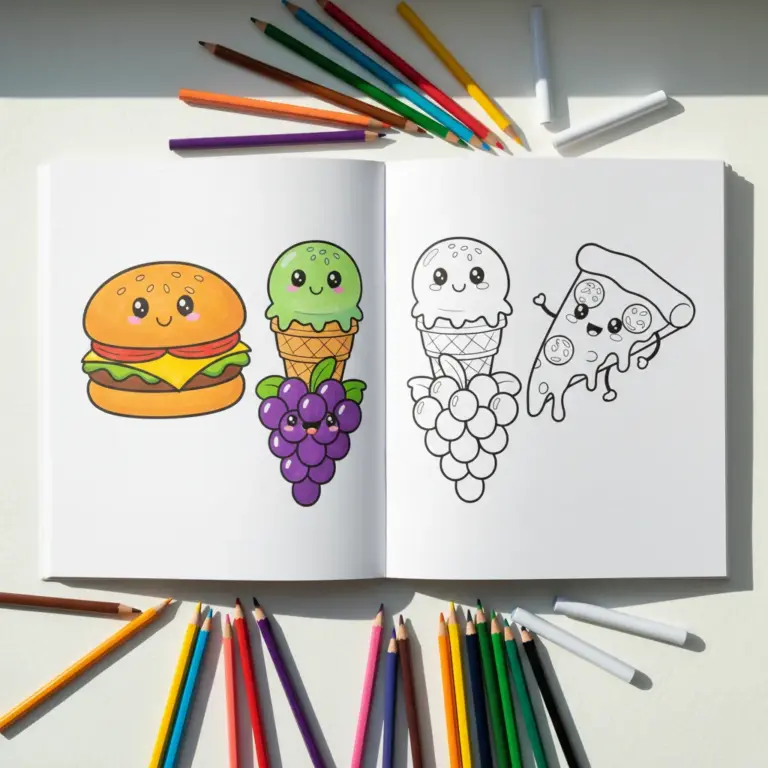 Food Coloring Pages
