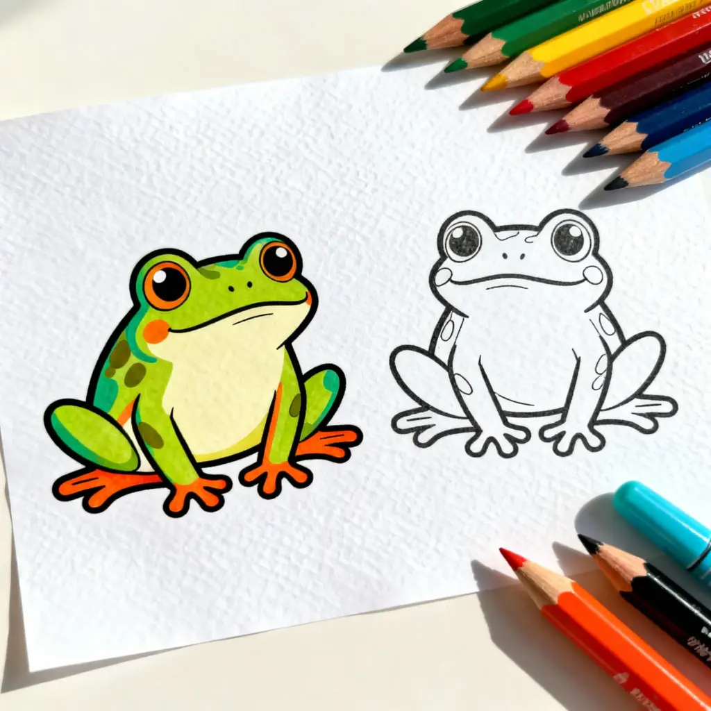 Frog Coloring Pages