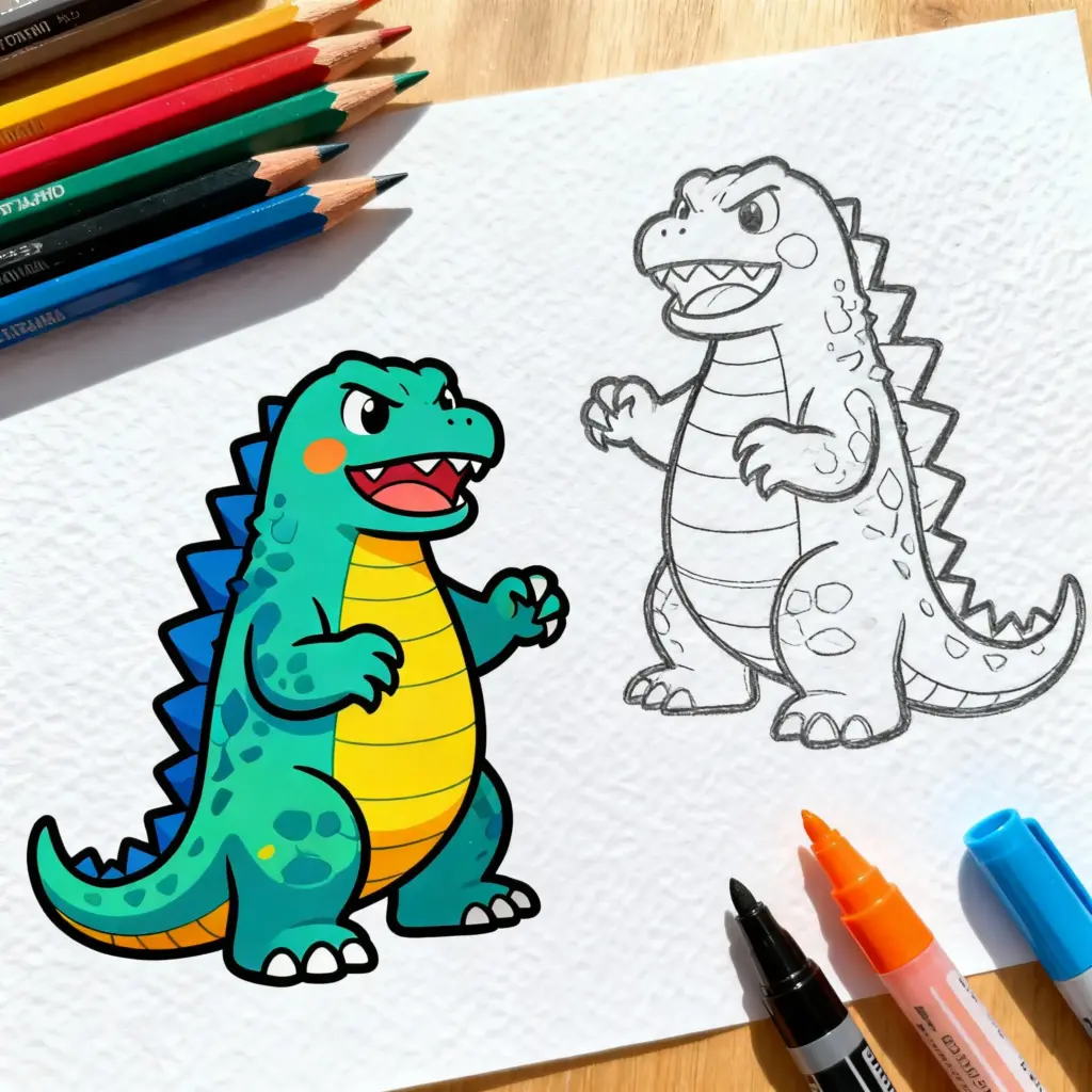 Godzilla Coloring Pages