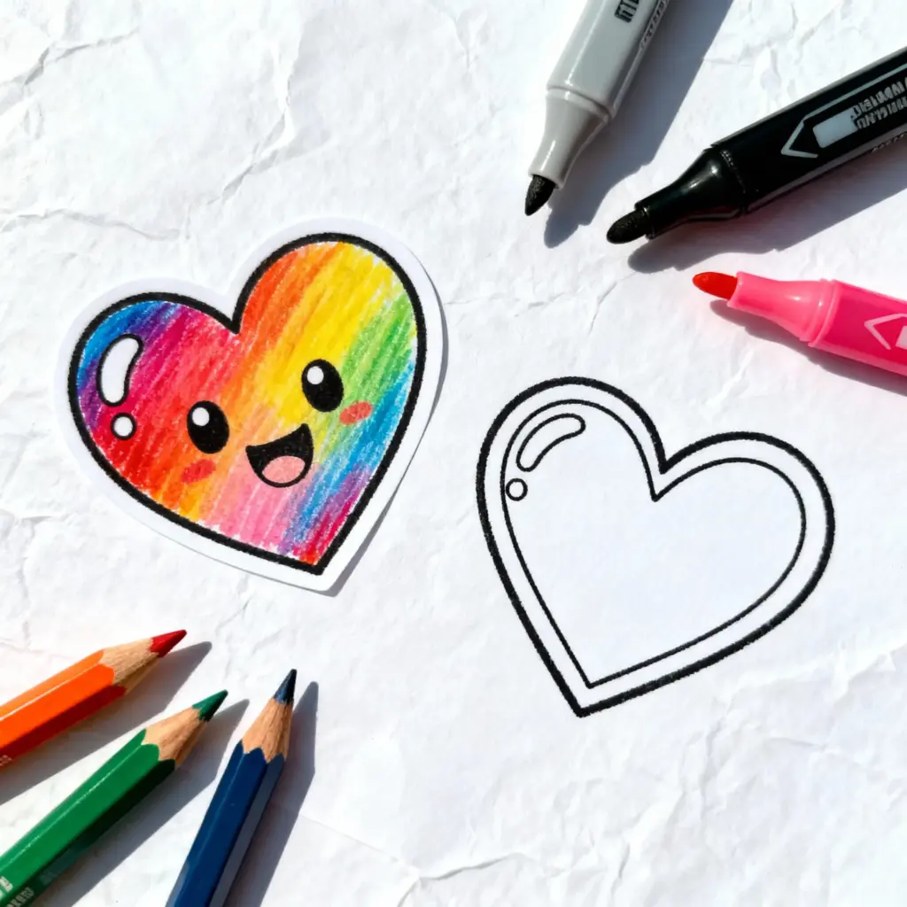 Heart Coloring Pages