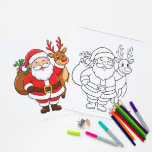 Santa Coloring Pages