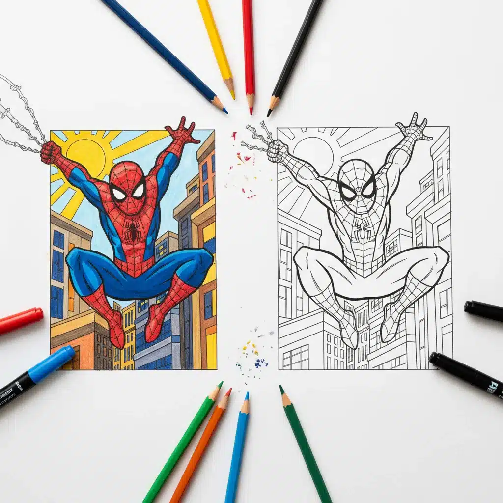 Spider Man Coloring Pages