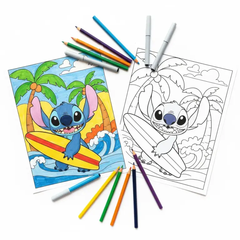 Stitch Coloring Pages