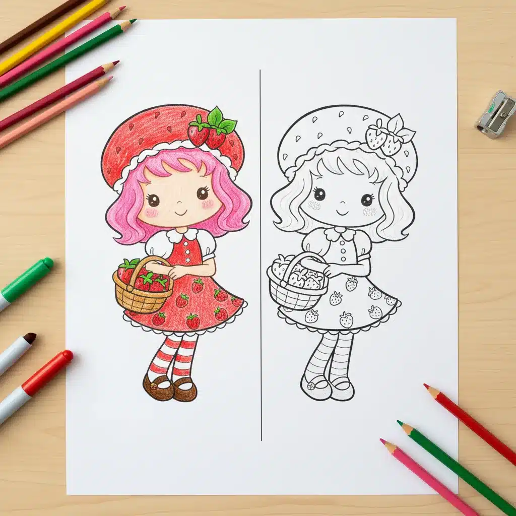 Strawberry Shortcake Coloring Pages