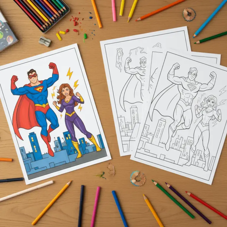 Superhero Coloring Pages
