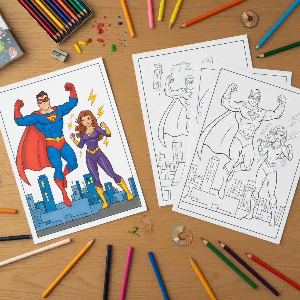 Superhero Coloring Pages