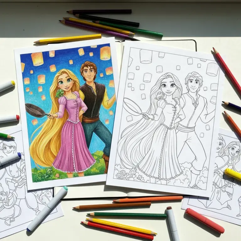 Tangled Coloring Pages