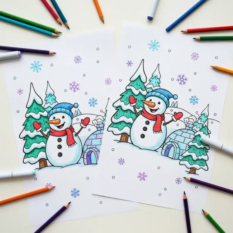 Winter Coloring Pages