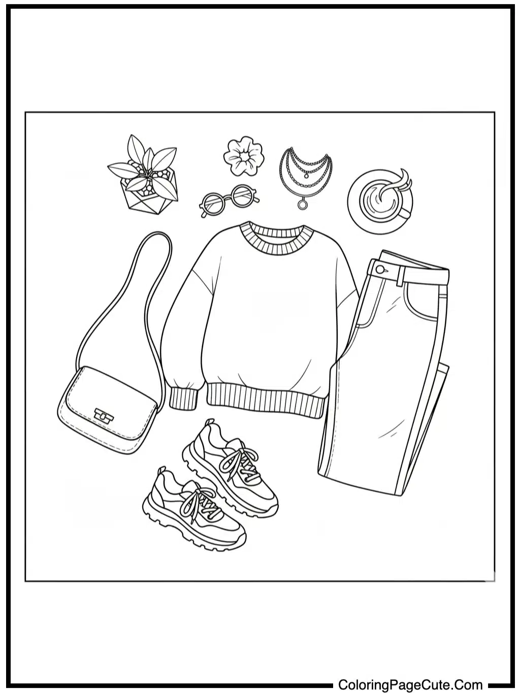 Aesthetic Outfit Flat Lay