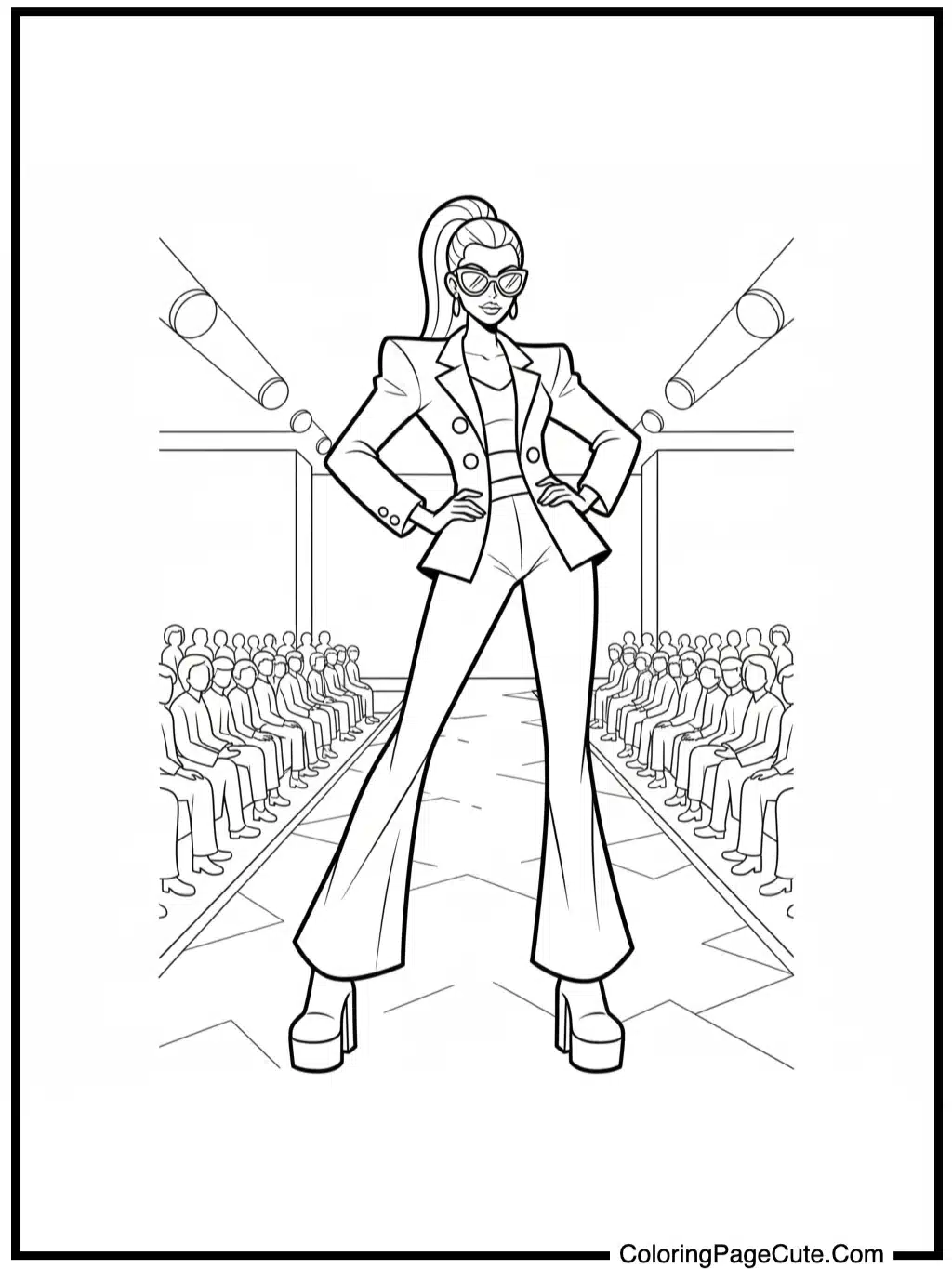 Runway Fashion Model