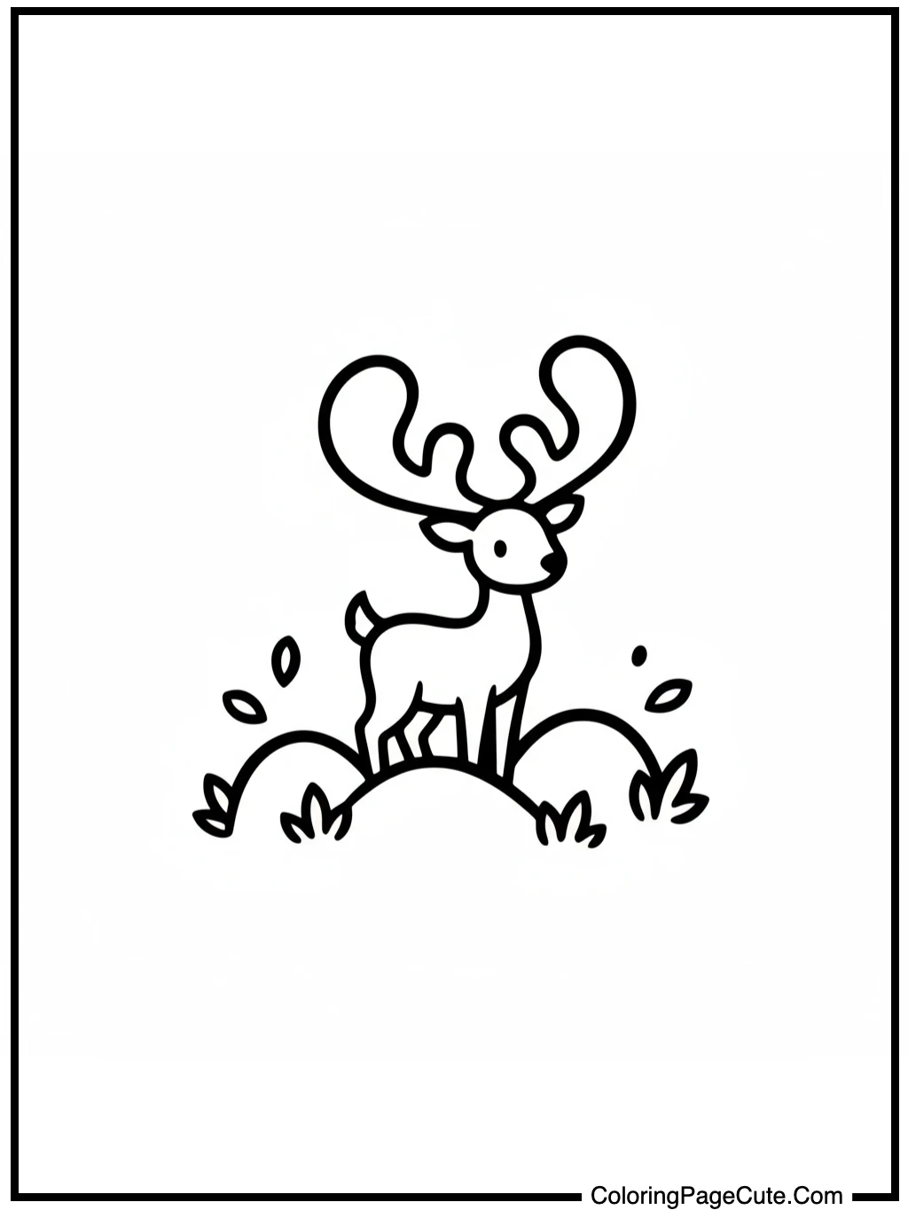 Deer in Autumn Meadow