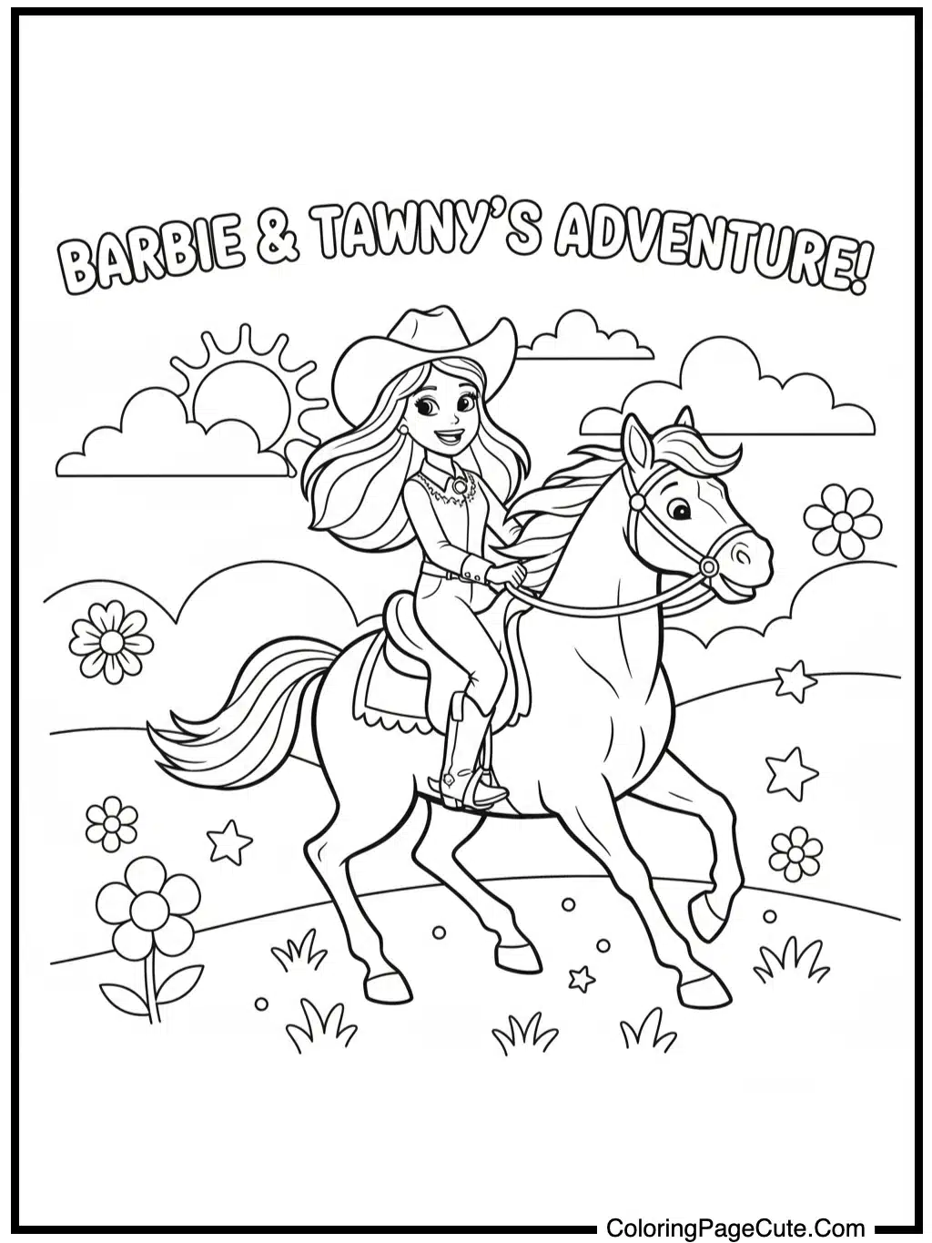 Riding with Tawny (Her horse)