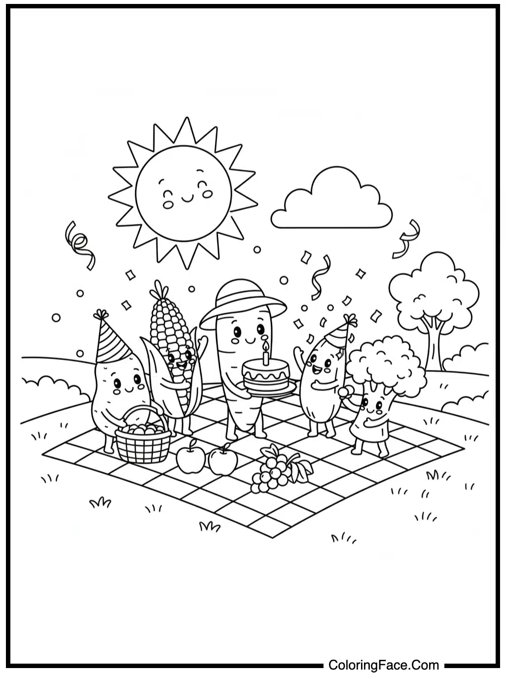 Vegetable Friends Picnic