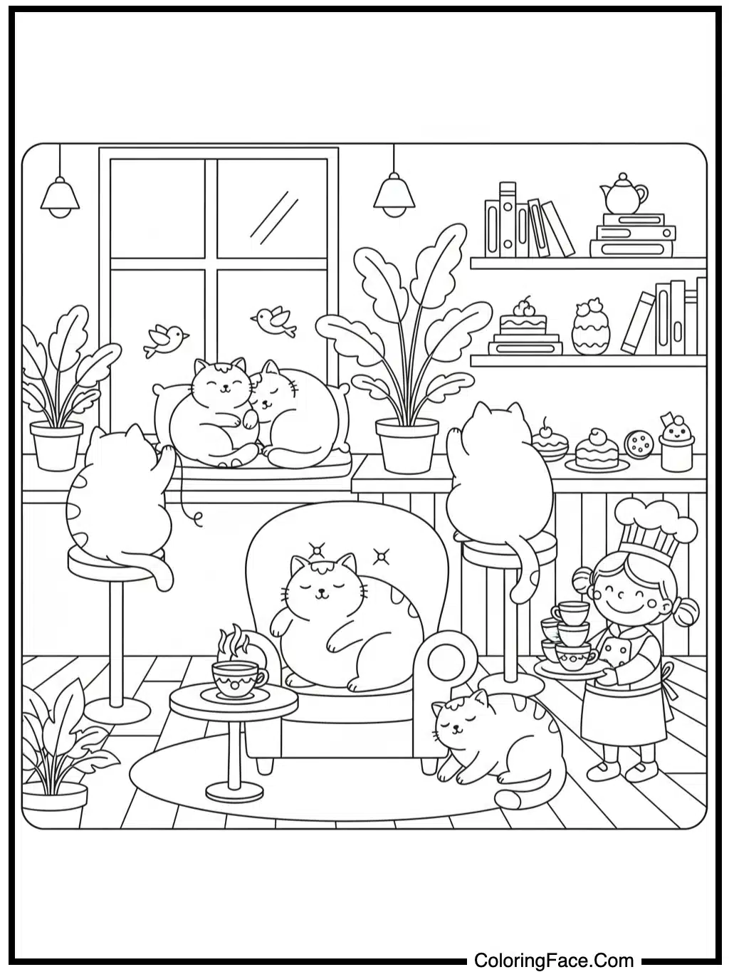 cat cafe afternoon coloring.png