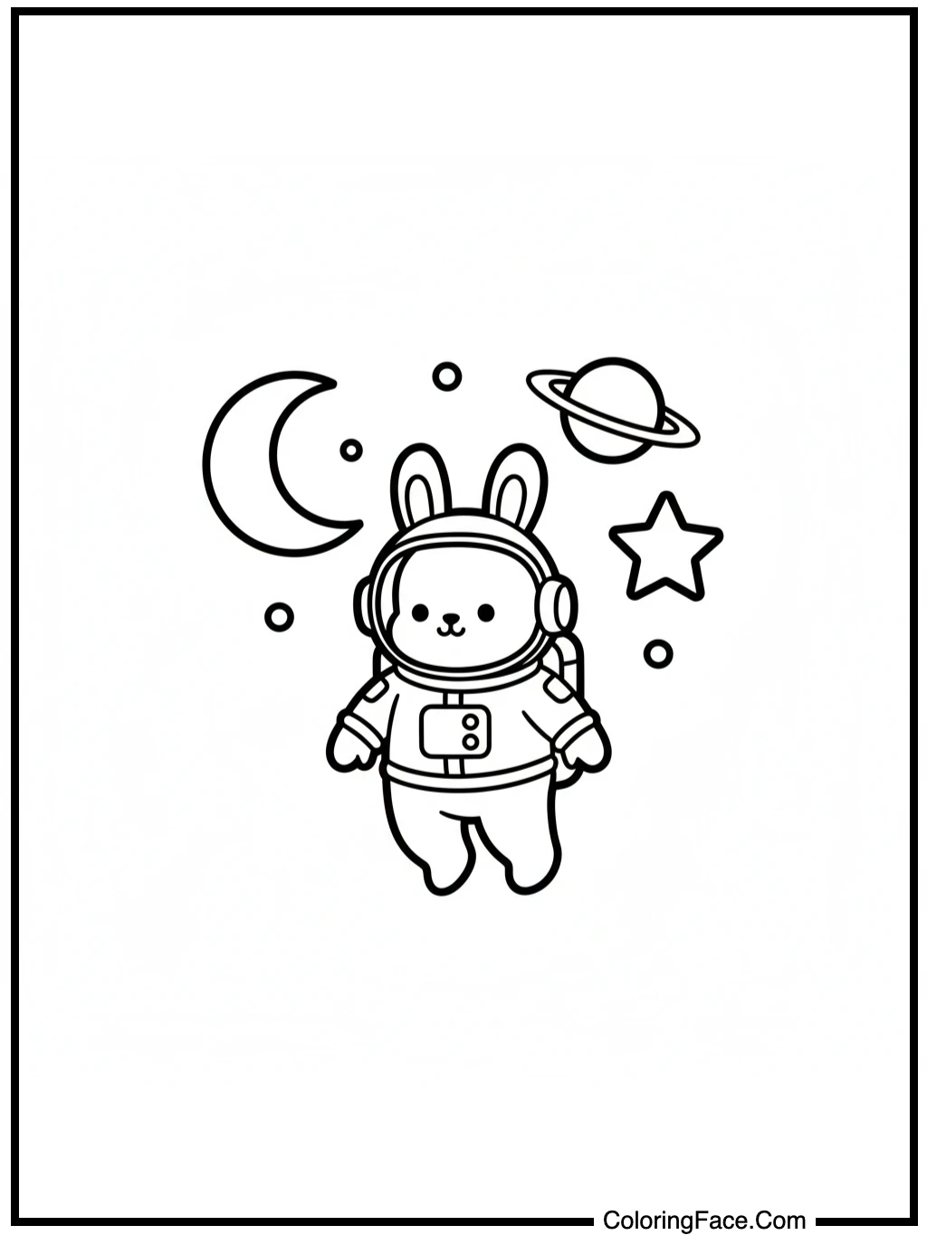 bunny astronaut space