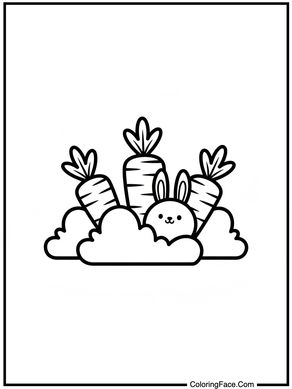 bunny carrots garden