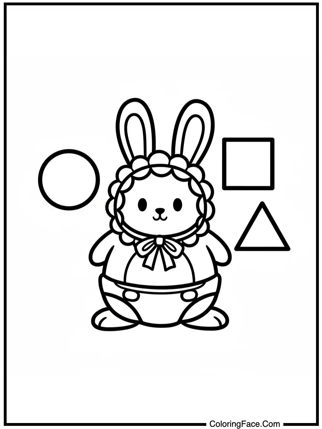 baby rabbit bonnet diaper