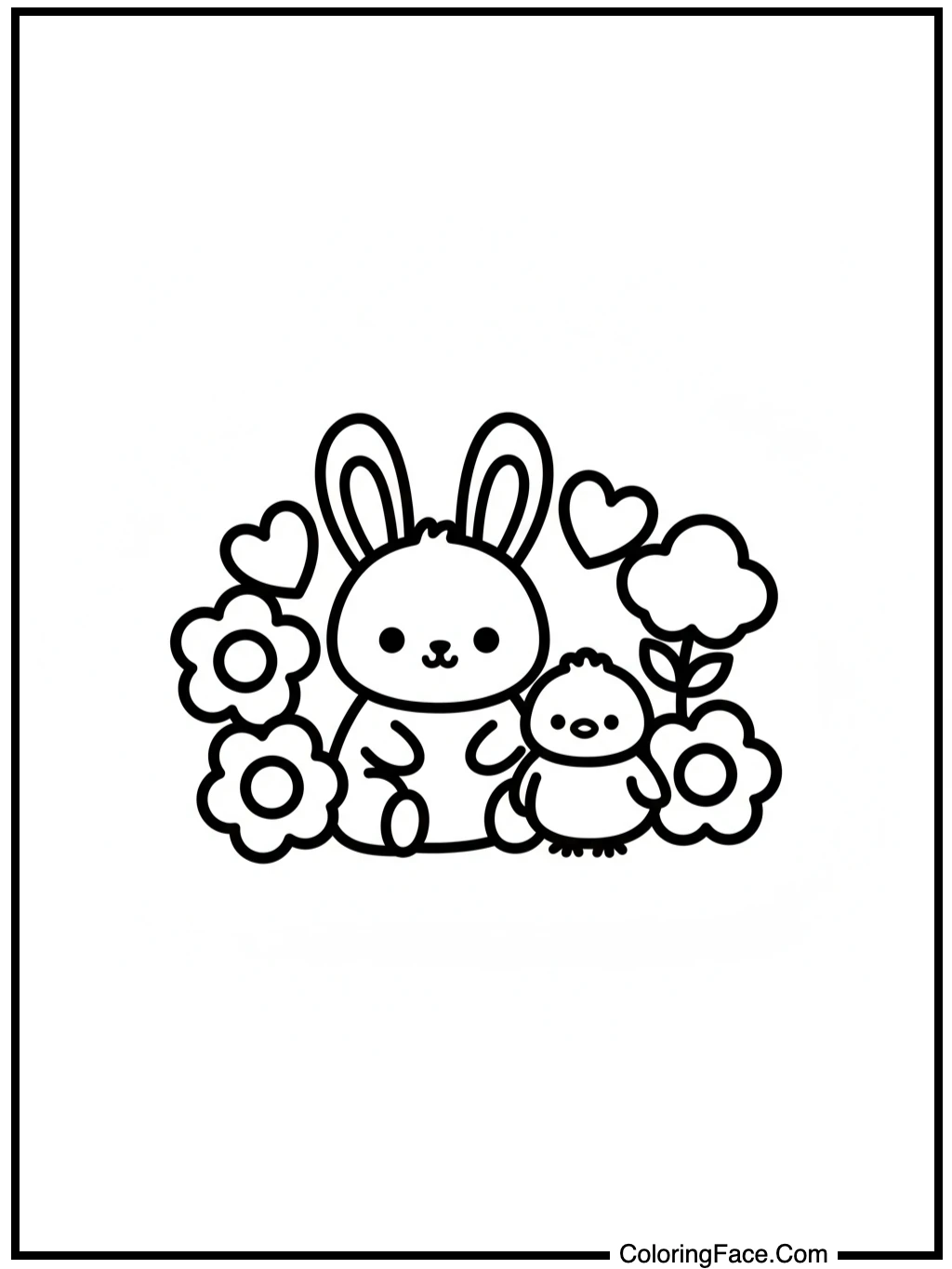 bunny chick flowers