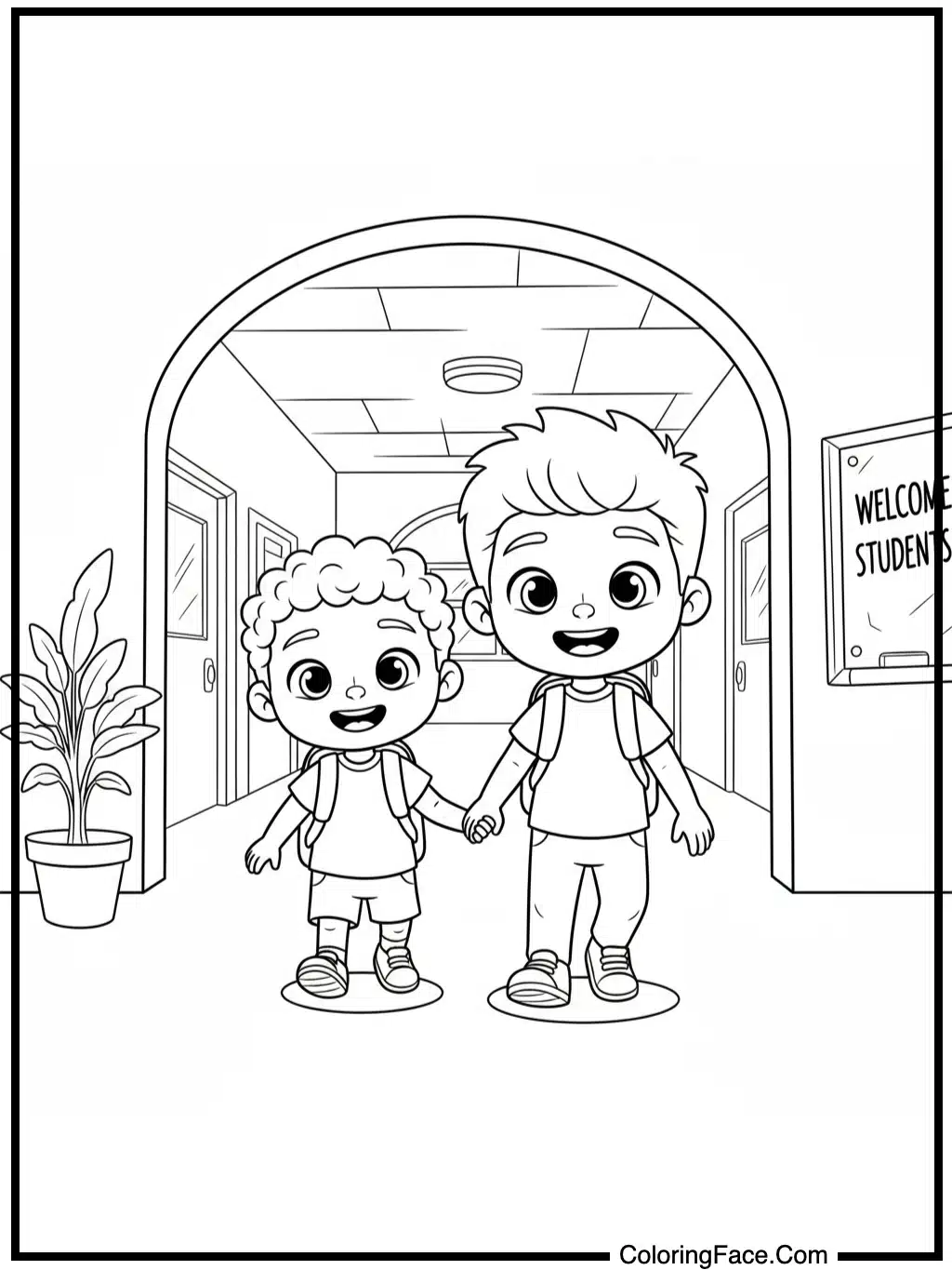 JJ and Cody at School