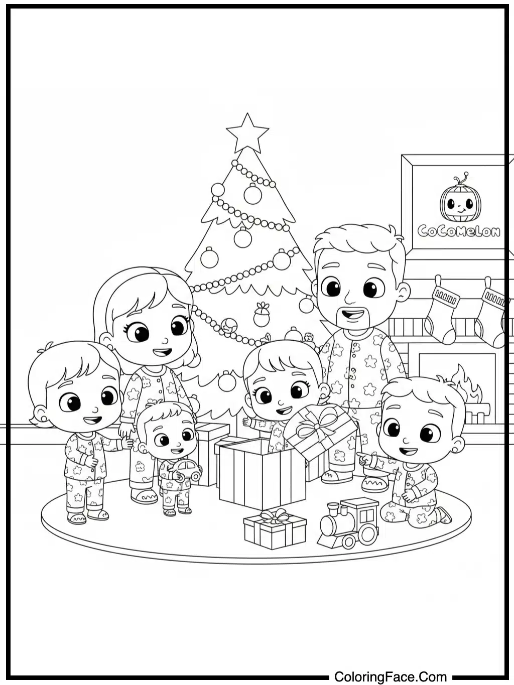 Cocomelon Family Christmas Morning