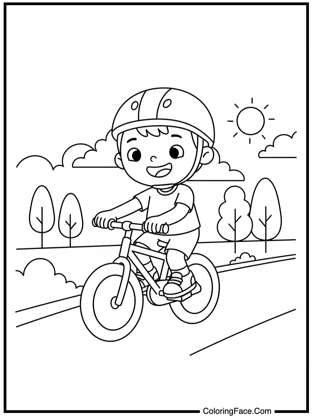 JJ Riding His Bike