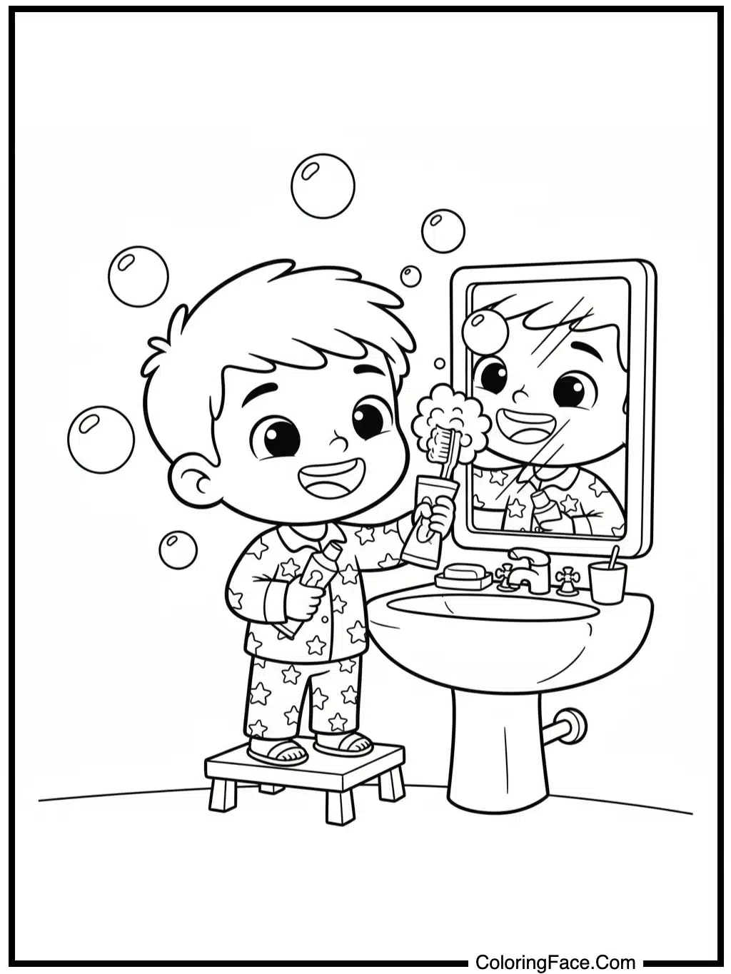 JJ Brushing His Teeth