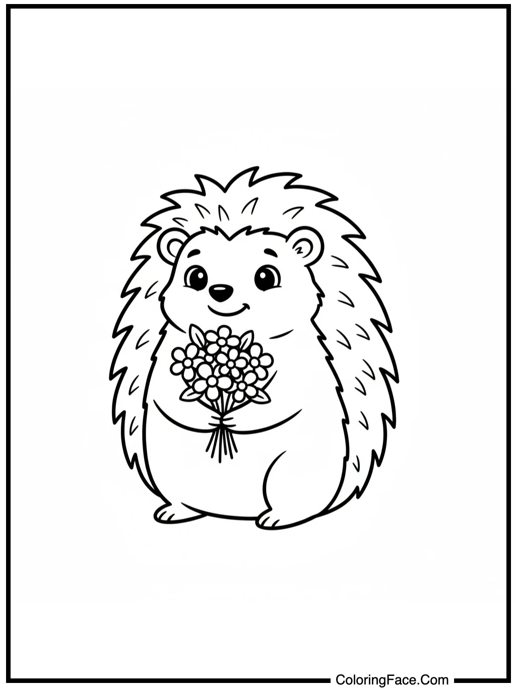 Hedgehog's Tiny Bouquet
