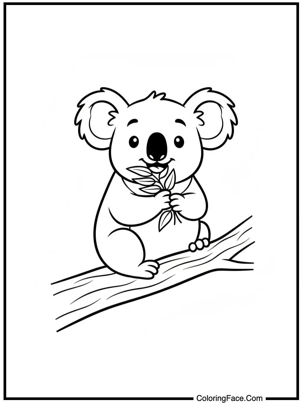Koala's Leafy Snack