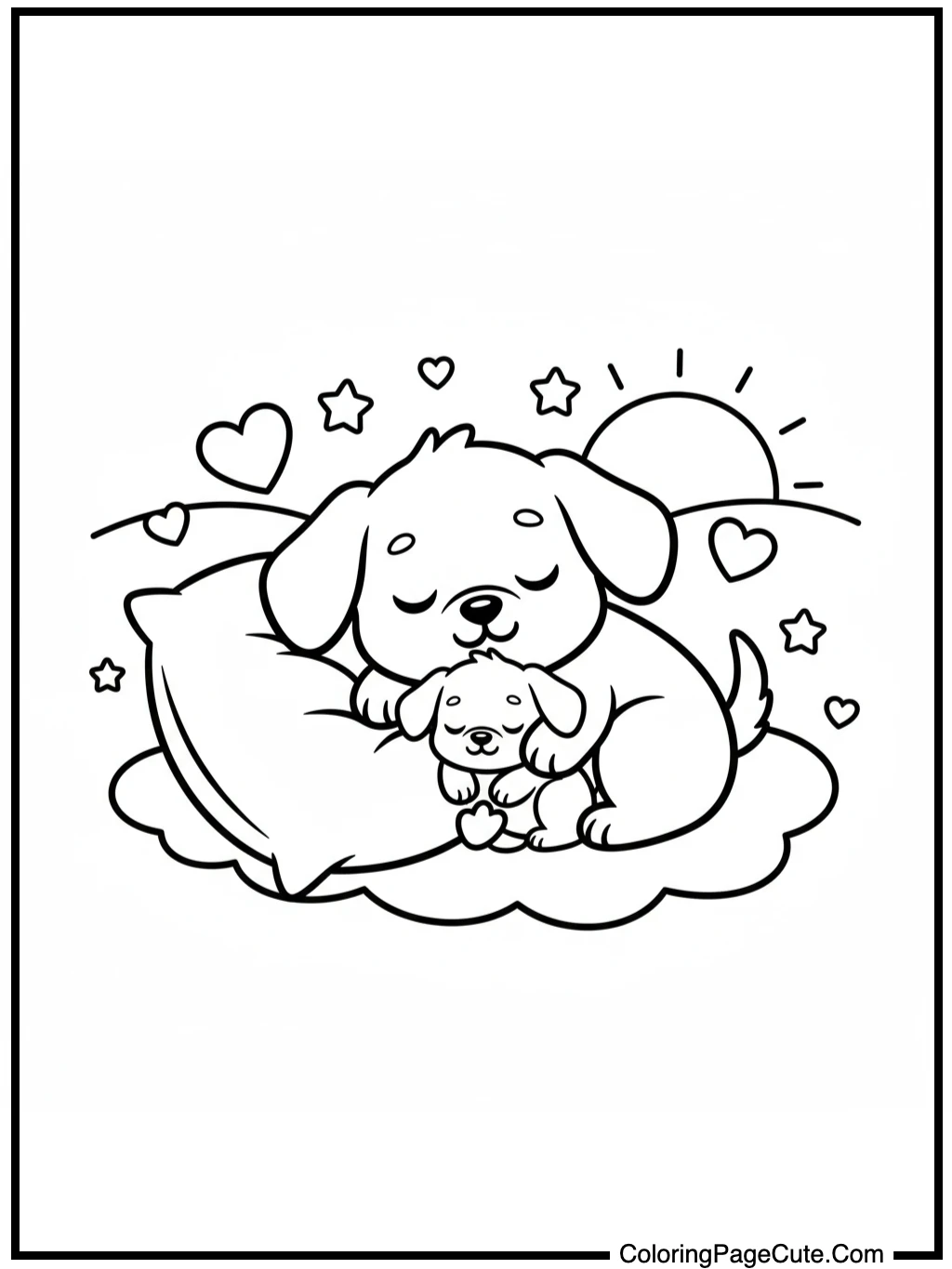 Snuggle Pup Scribbles