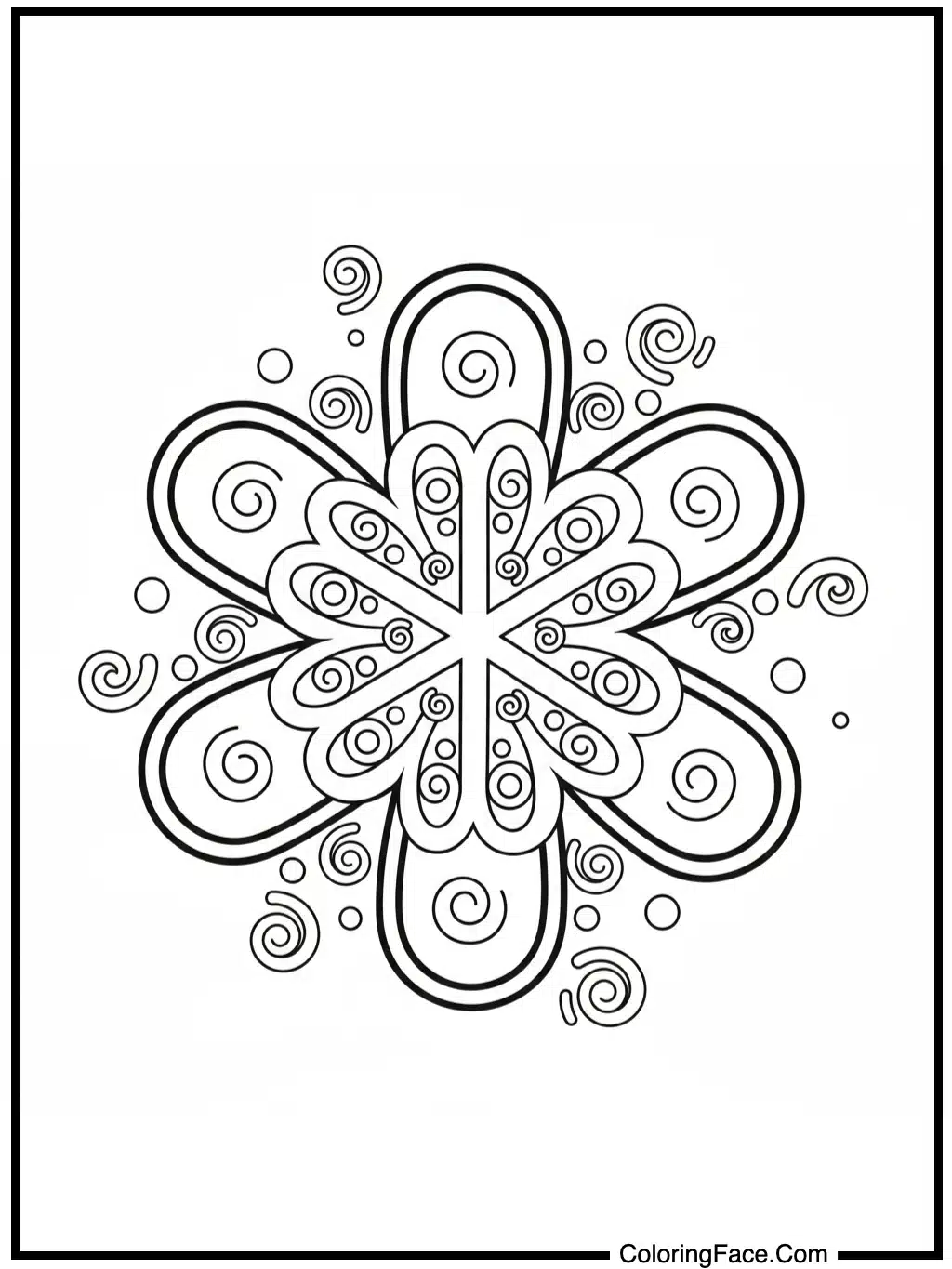 Snowflake Shimmer Swirl