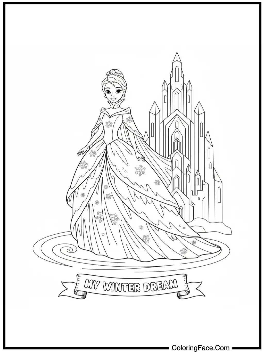 Ice Palace Glitter Gown