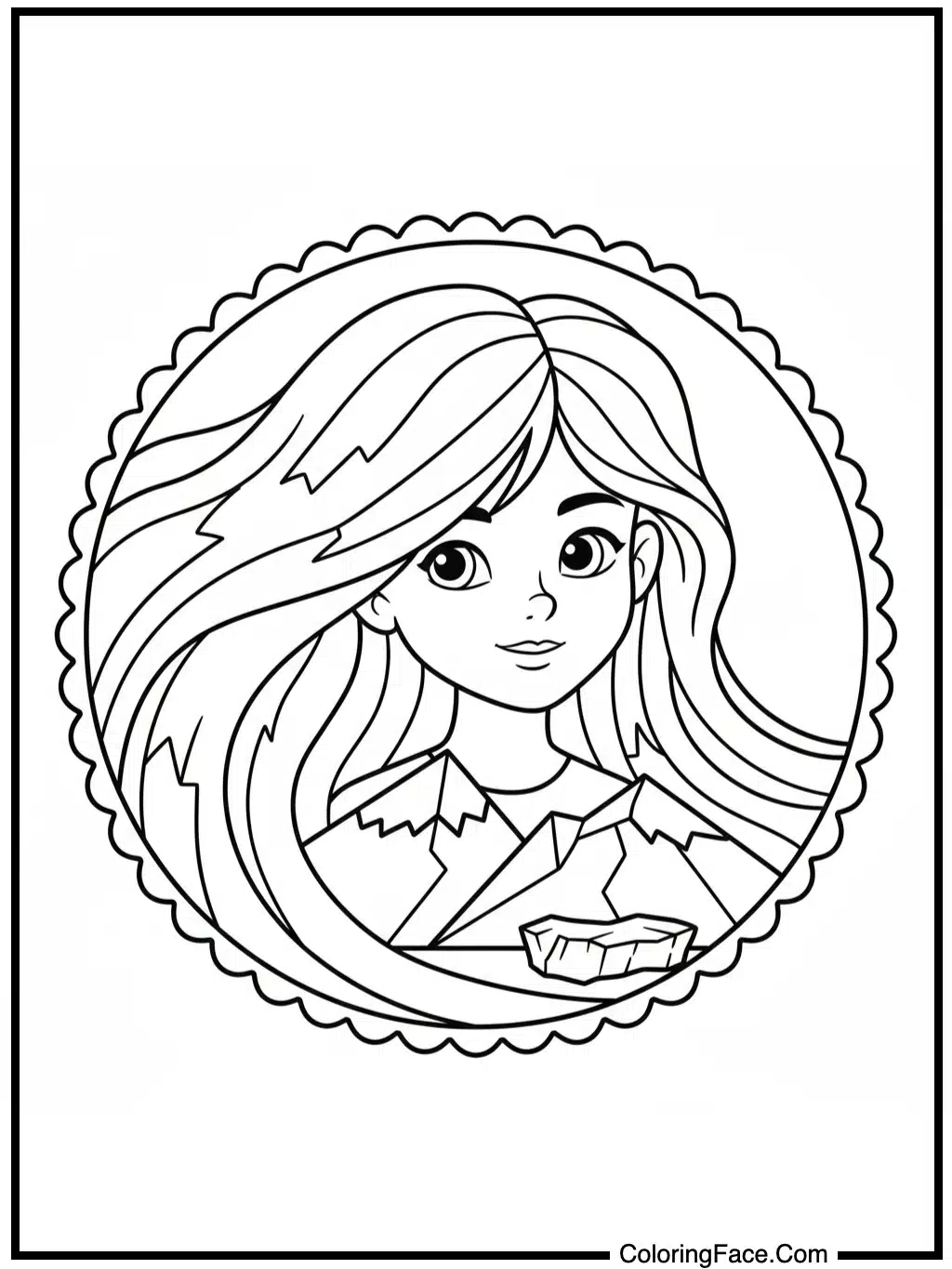 Glacier-Flowing Hair