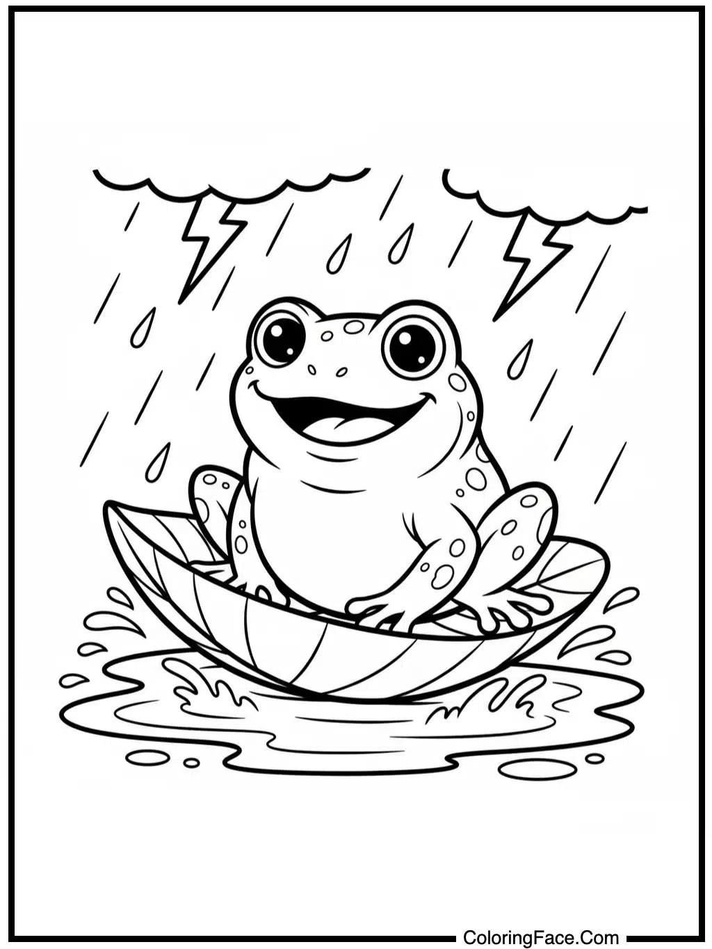 Rainy Day Ride-Along (on a leaf)