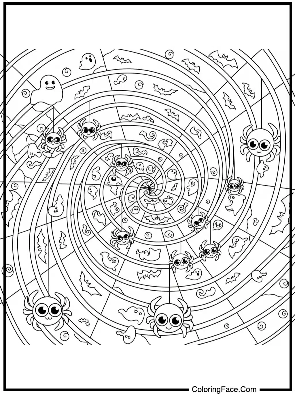 Spooky Spiderweb Swirl
