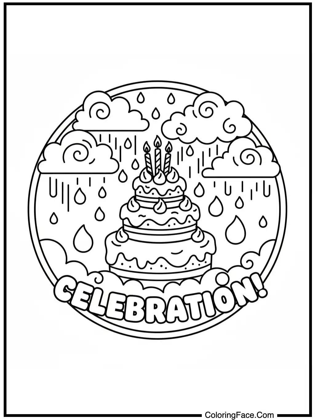 Cake-Top Confetti Cloud