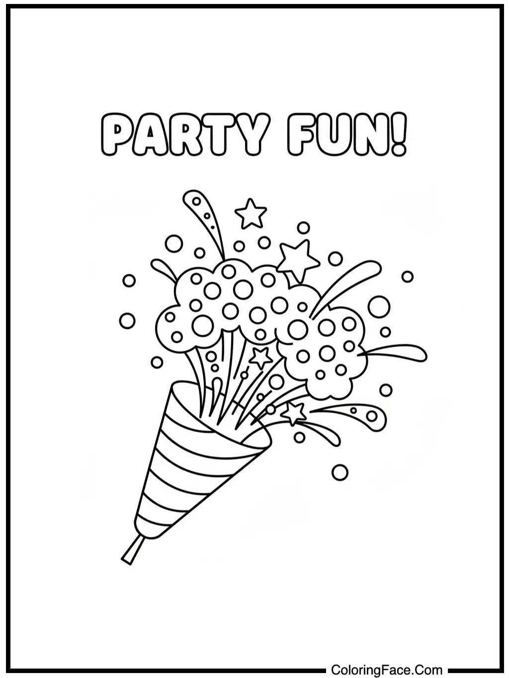 Polka Dot Party Popper