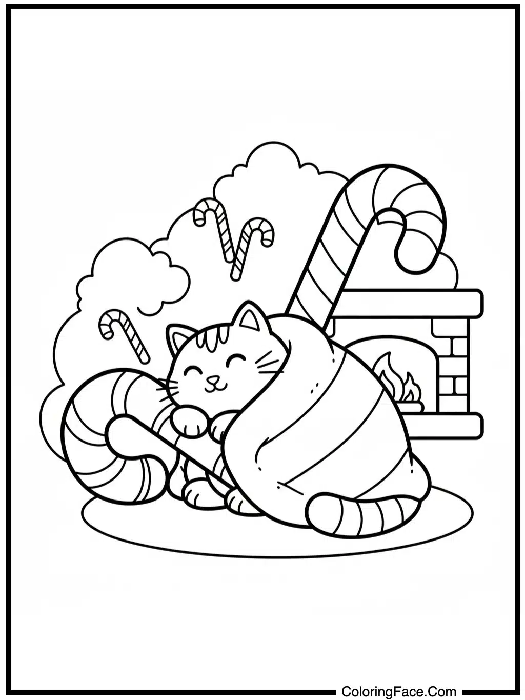 Kitty's Candy Cane Cuddle