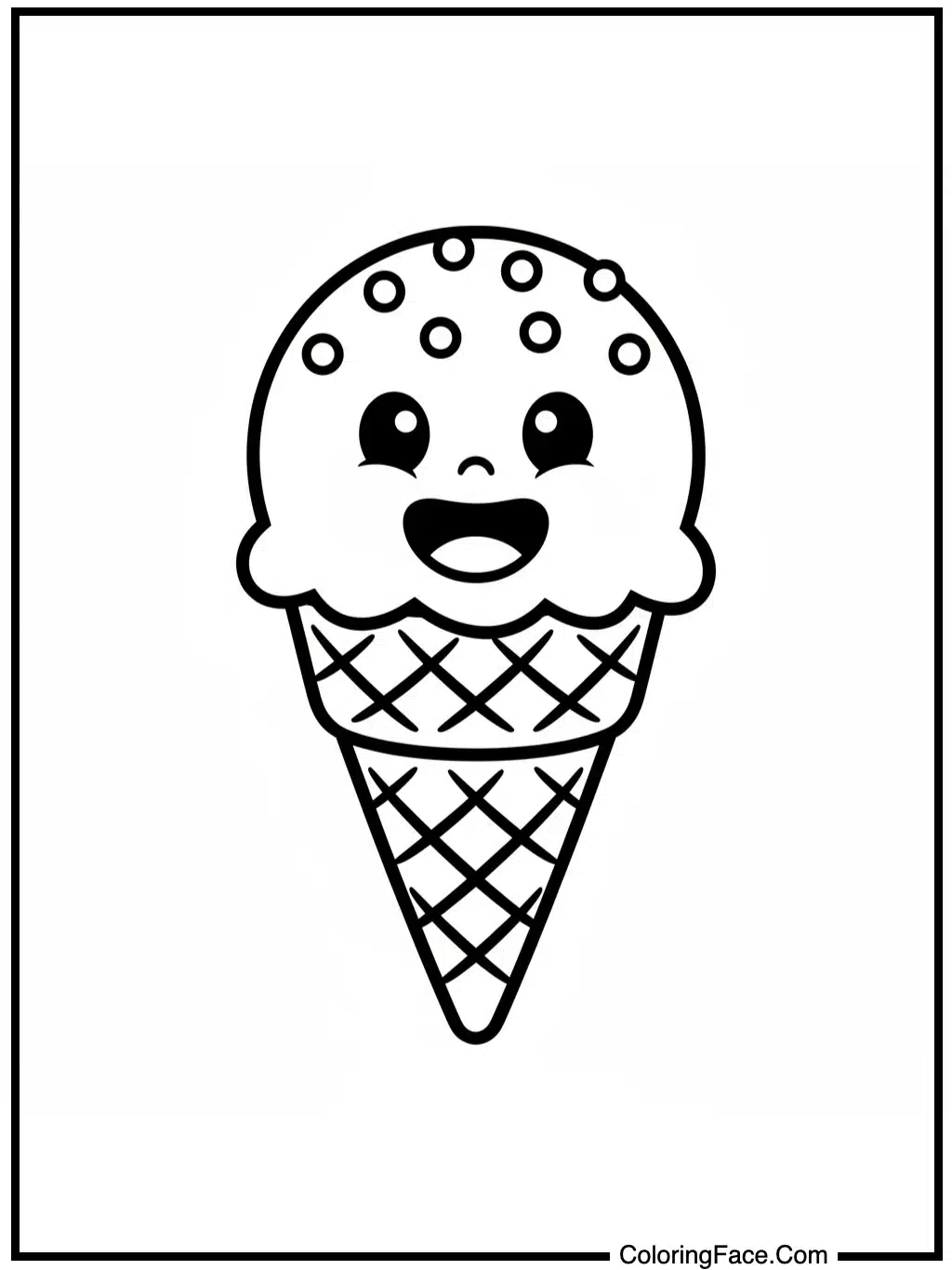 Sprinkle Smile Cone
