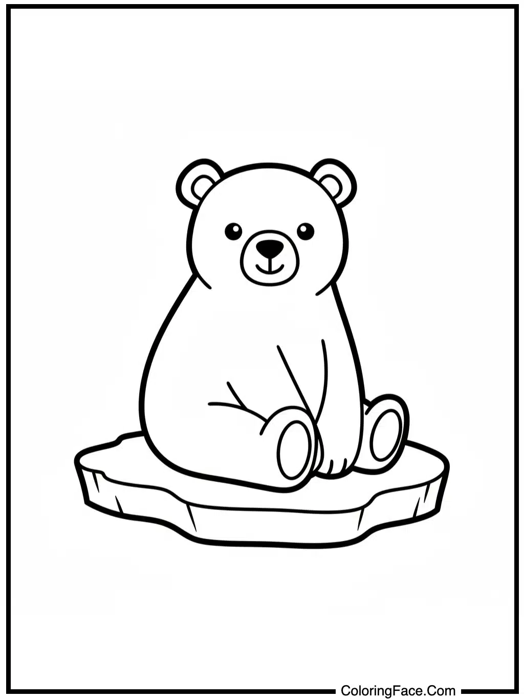 Polar Bear on Ice Floe