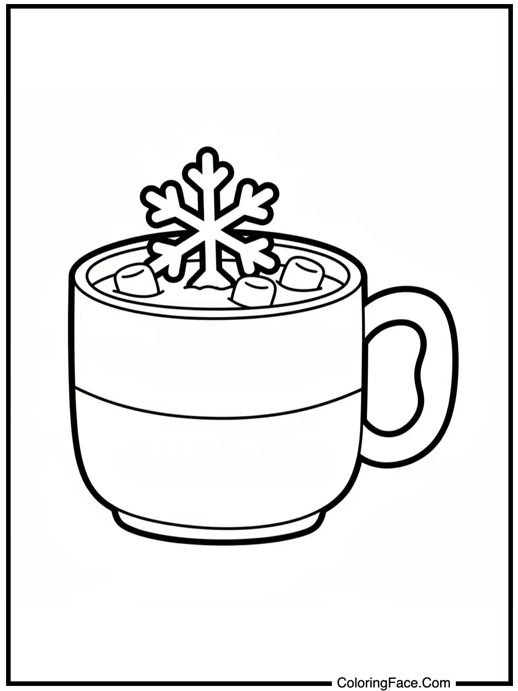 Snowflake Hot Chocolate Mug