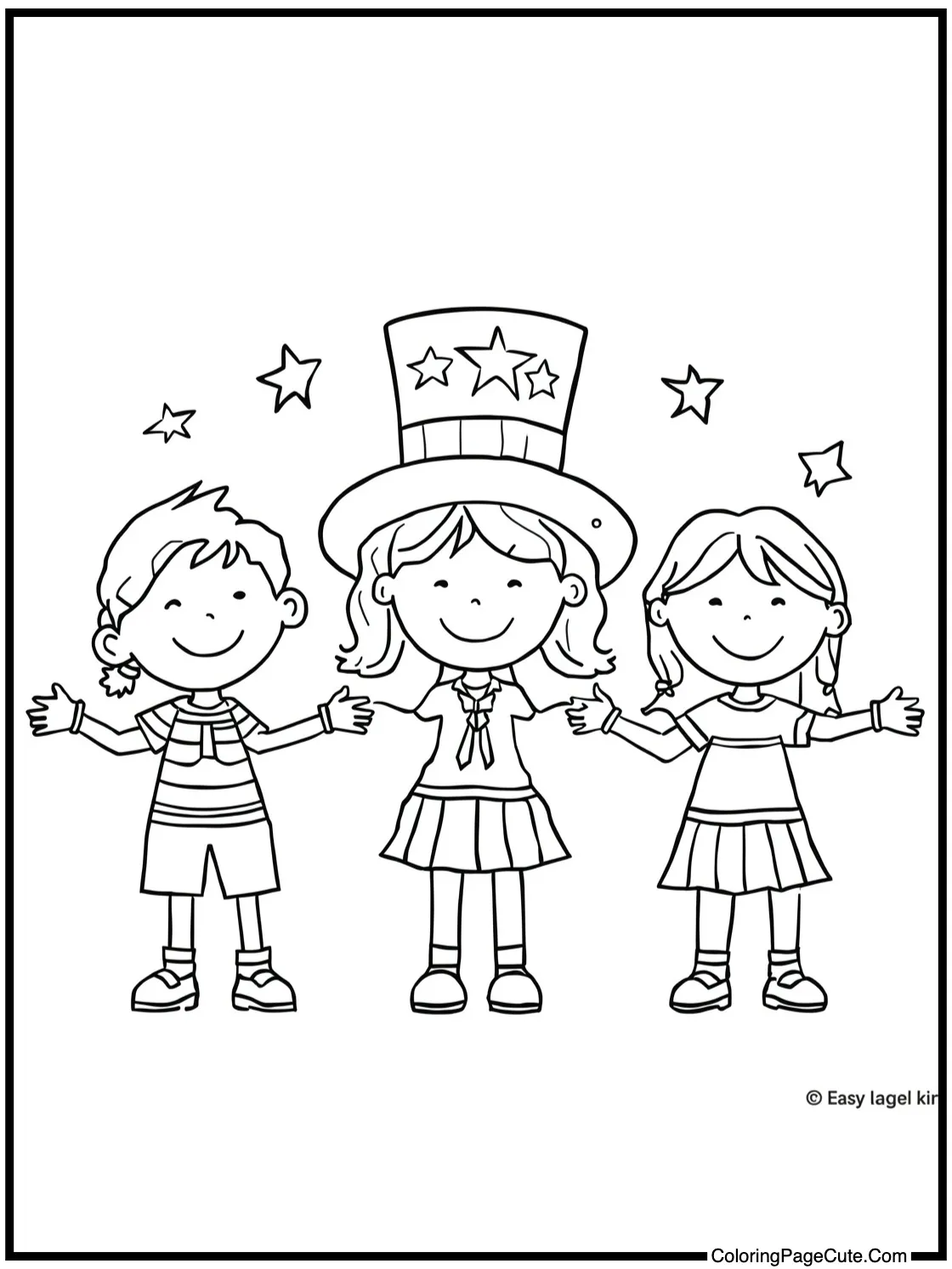 of cheerful children